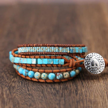 Joyful Spirit Turquoise Wrap Bracelet-Your Soul Place